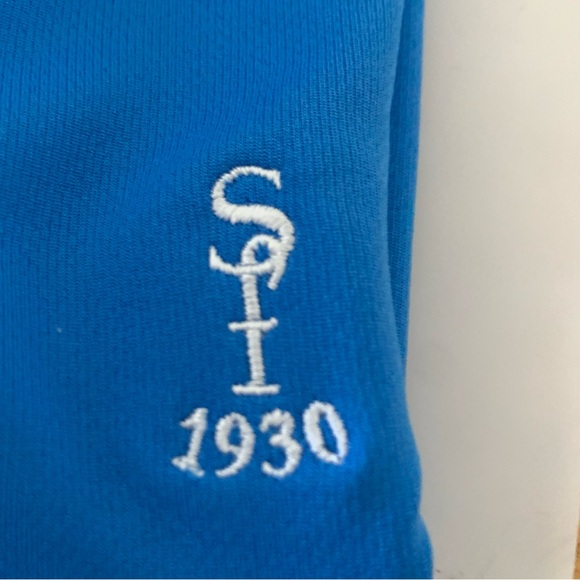 ADIDAS ADIPERFORM 2XL MENS GOLF Polo Shirt Extra Extra Large BLUE “SF 1930” NWT - Picture 12 of 16